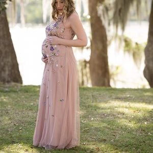 asos design floral embroidered dobby mesh cami strap maxi dress